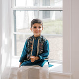 Shehzada Attached Jacket Kurta Set
