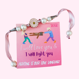 Flower Pearl Rakhi