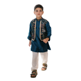 Shehzada Attached Jacket Kurta Set